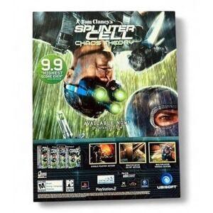 2005 Tom Clancy's Splinter Cell Chaos Theory Video Game‎ Original Vtg PRINT AD